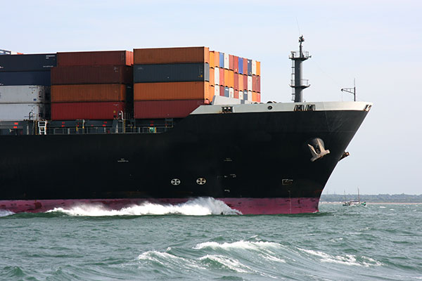 Cargo ship.