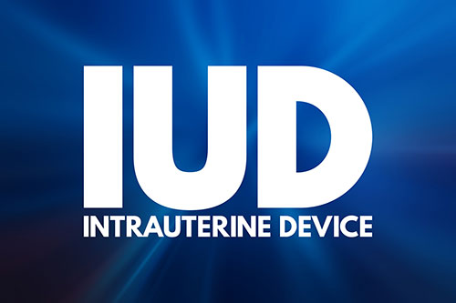 IUD intrauterine Device sign.
