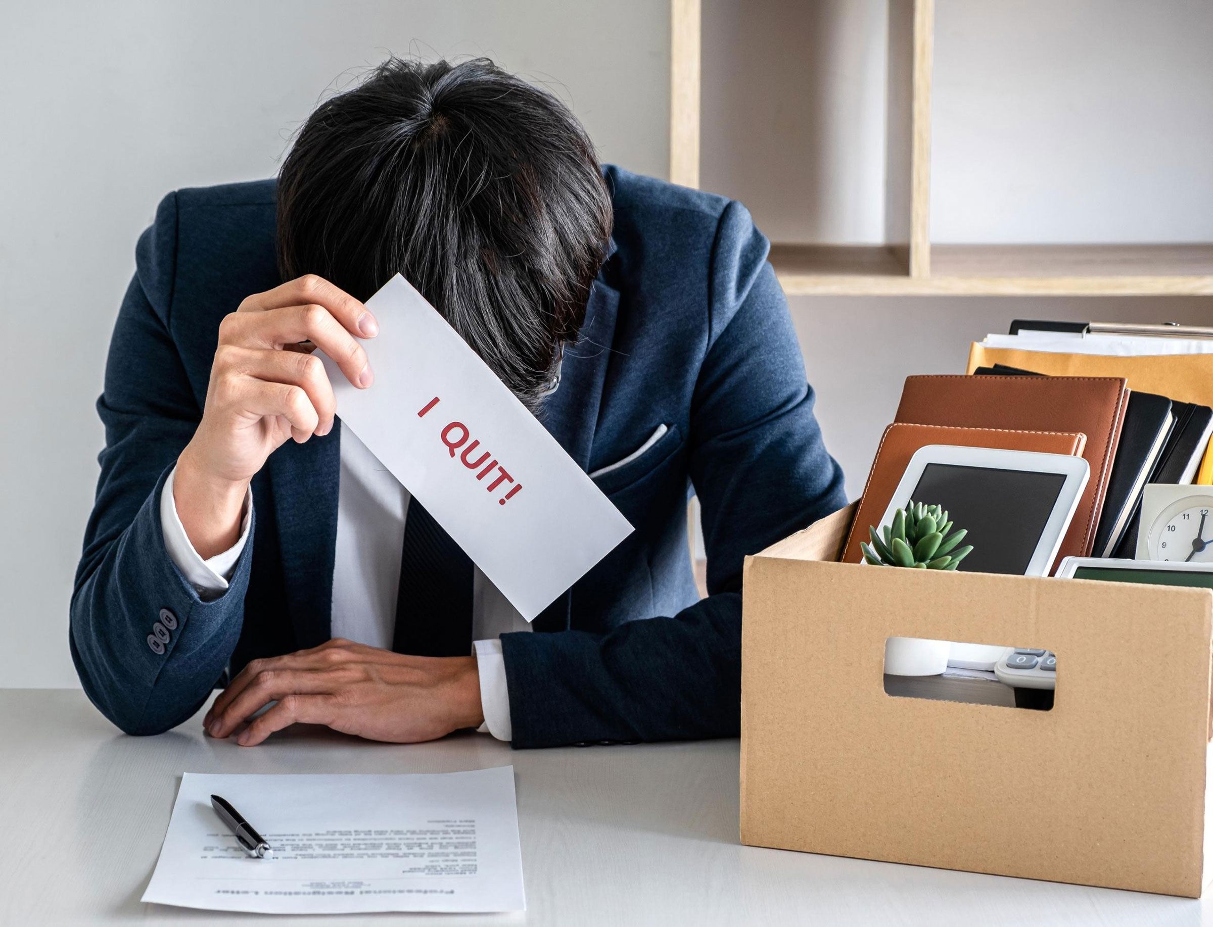 Lawyer with sign 