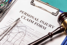 Personal injury claim form.