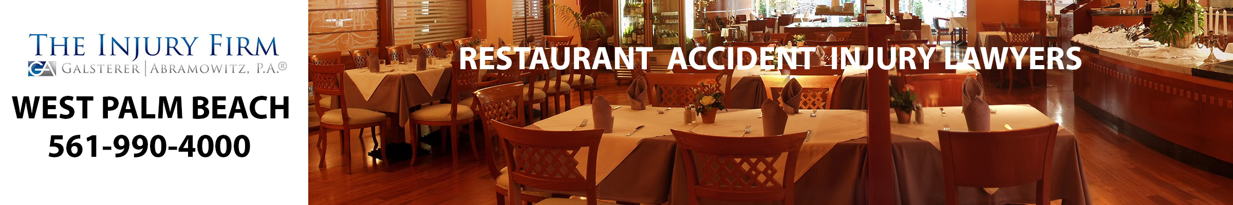 Restaurant accident injury lawyers header.