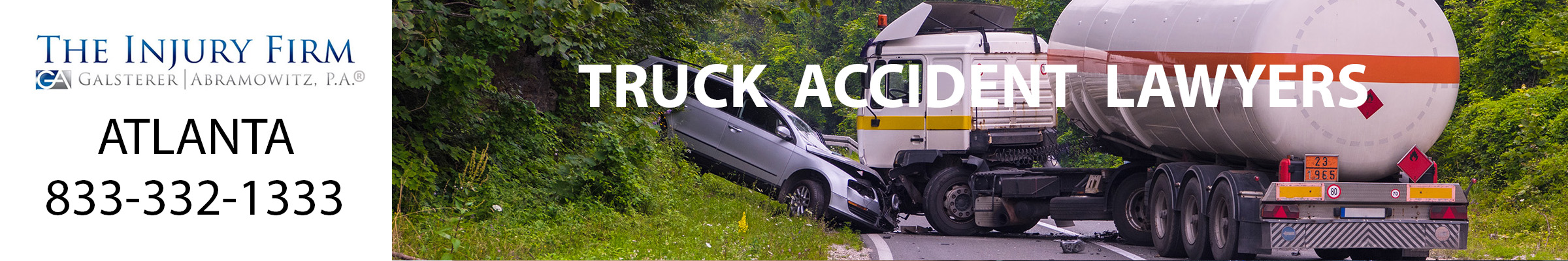Atlanta Georgia truck accident lawyers header.