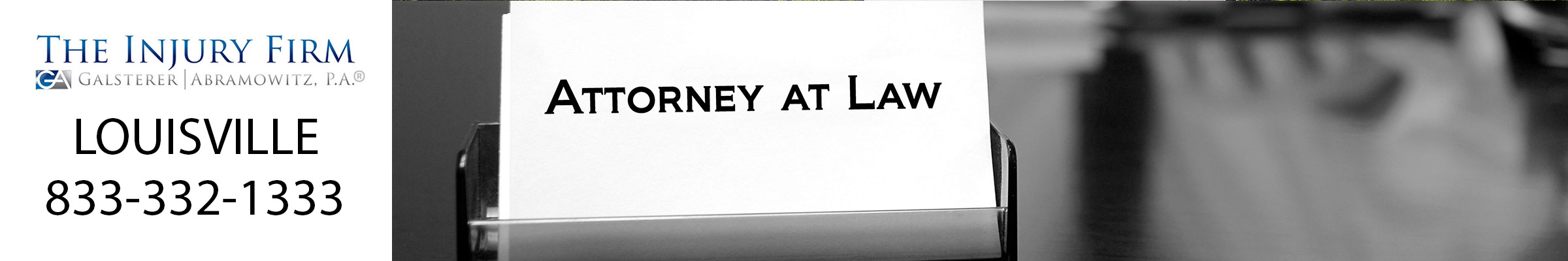 Attorney at law header.