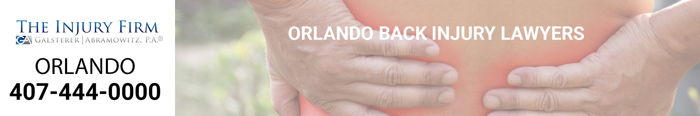 Orlando Florida back injury lawyers