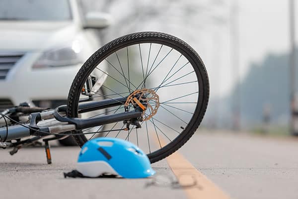Accident Car Crash With Bicyclist
