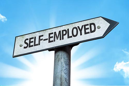 Self-employed sign.