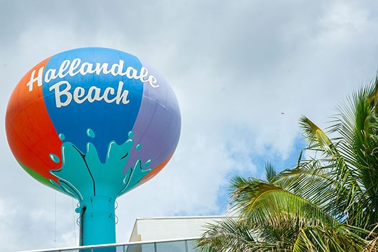 hallandale beach florida water tower