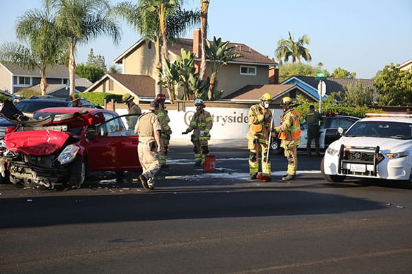 Two car crash with personal injury