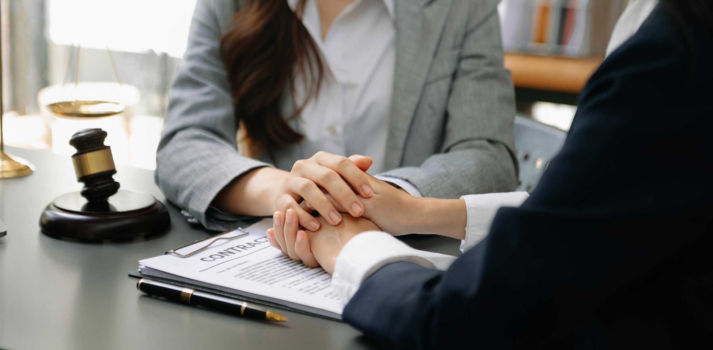 compassionate lawyer discussing wrongful death case