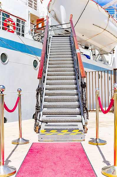 Gangway On A Cruise Ship