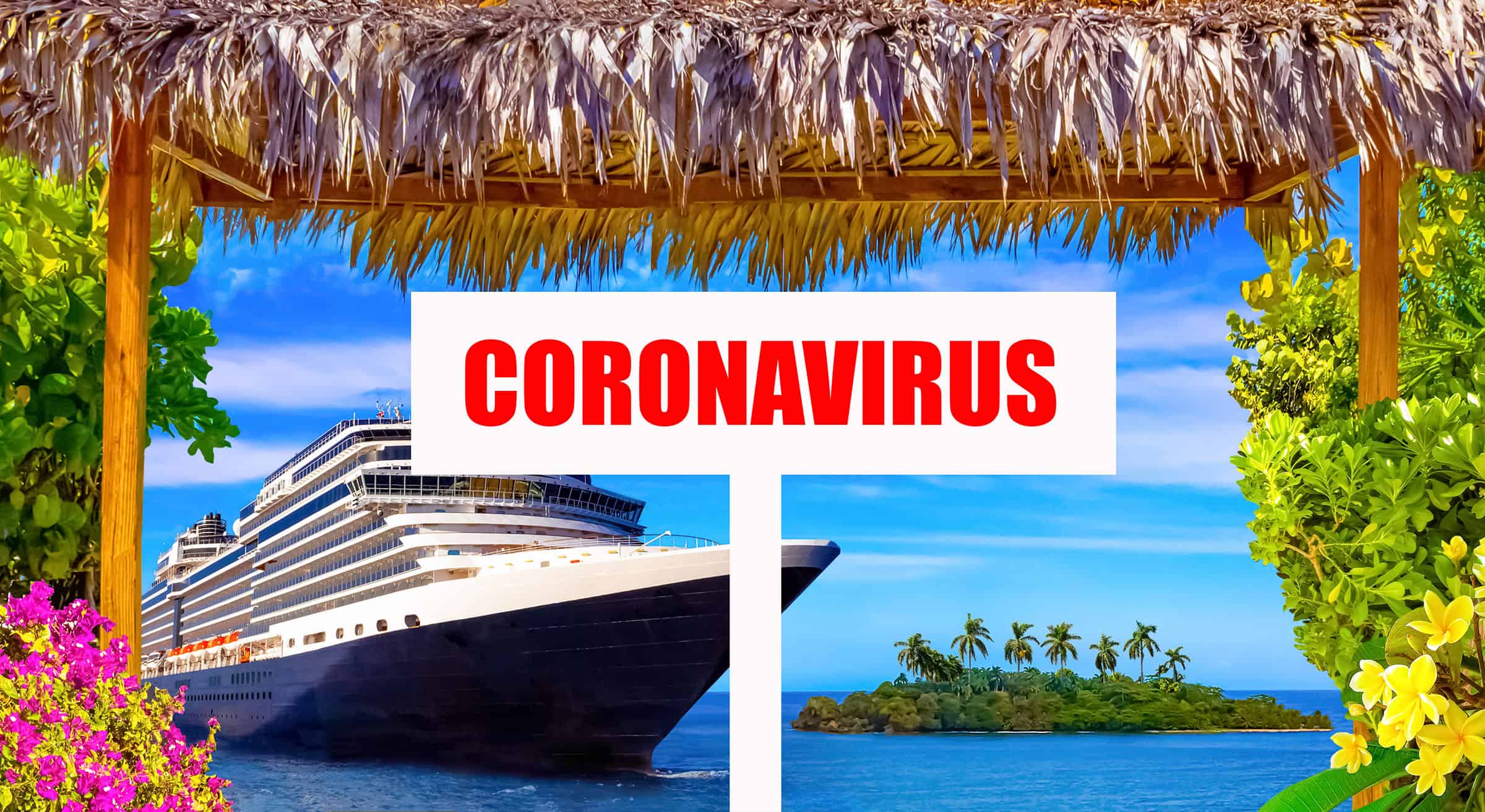 conceptual Image about cruise ship coronavirus