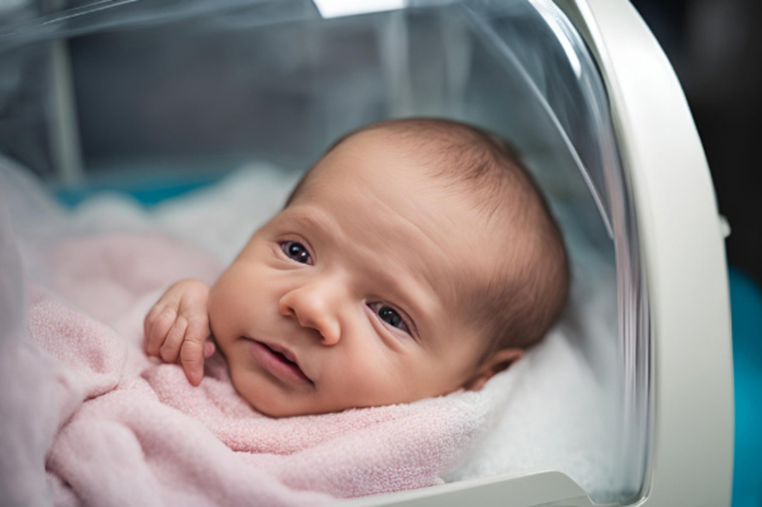 baby in incubator