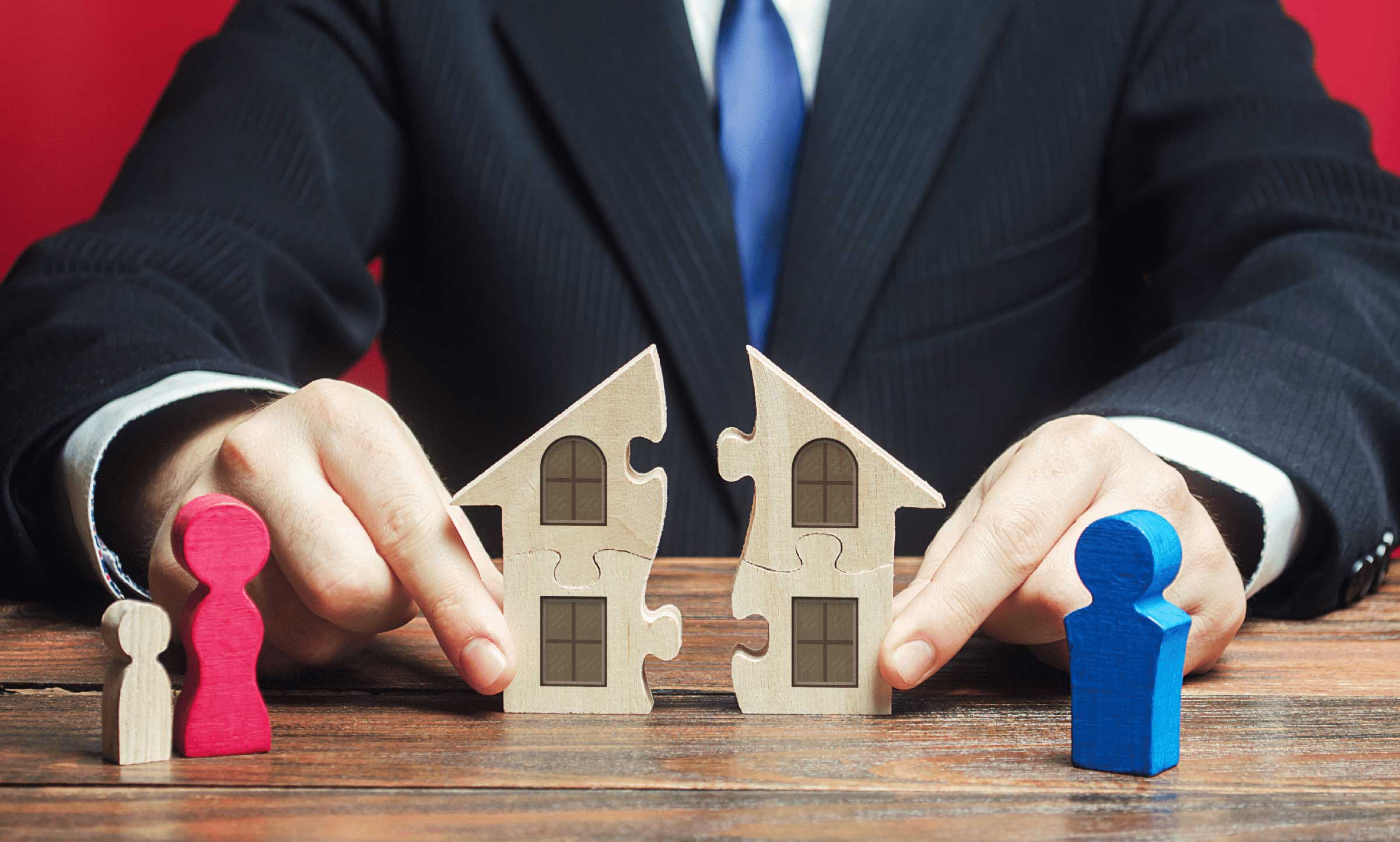 graphic showing a house divided