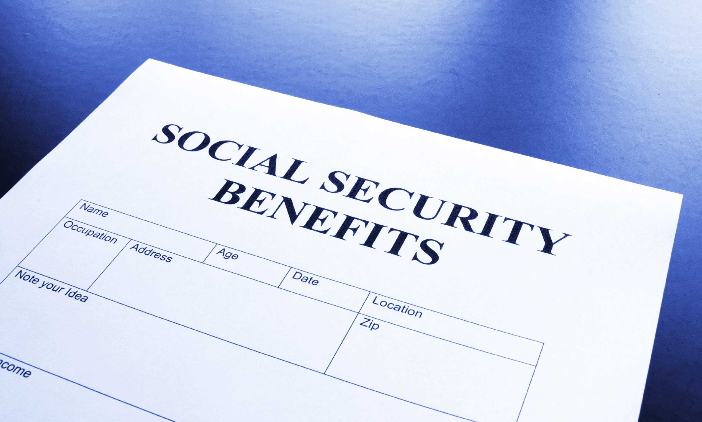 social security form
