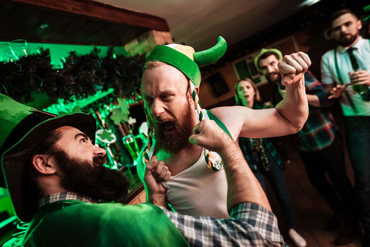 si patricks day bar fight