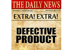 Defective product document.