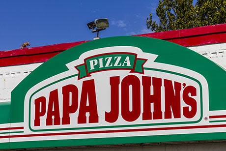 papa johns storefront sign