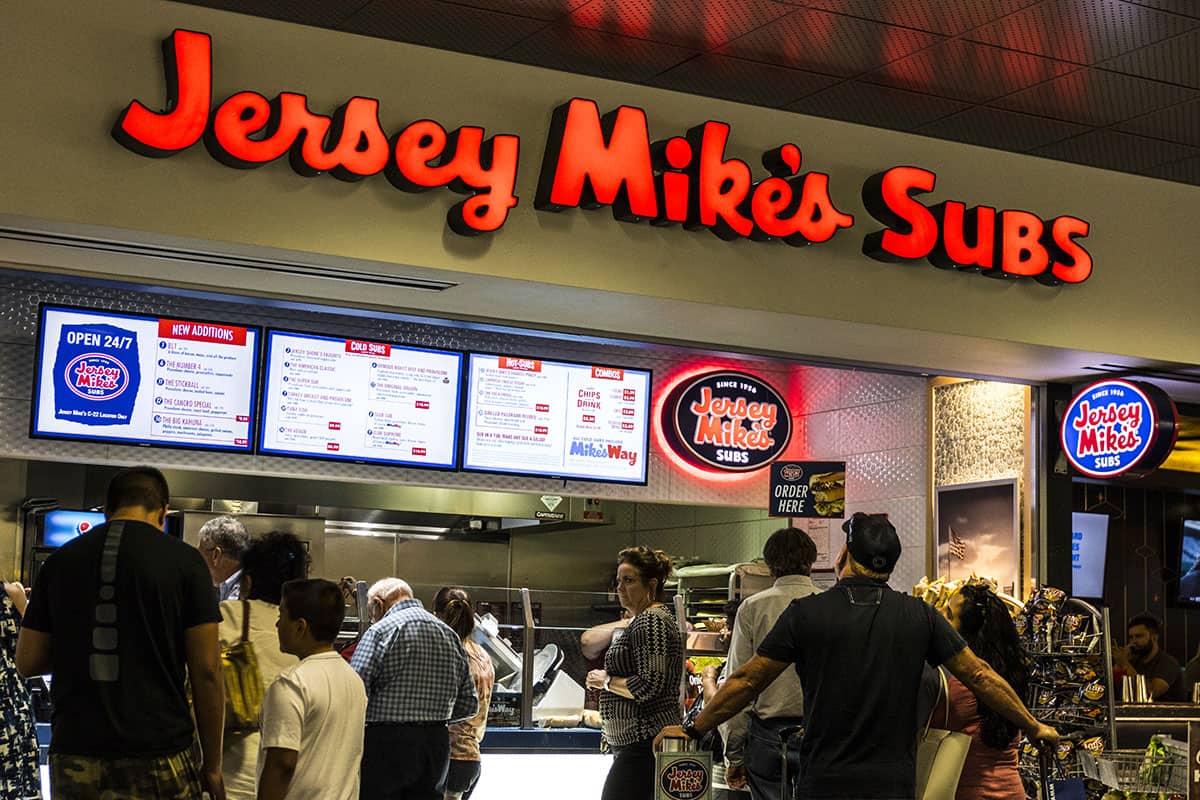Jersey Mike's Subs fast food restaurant in Las Vegas 2017