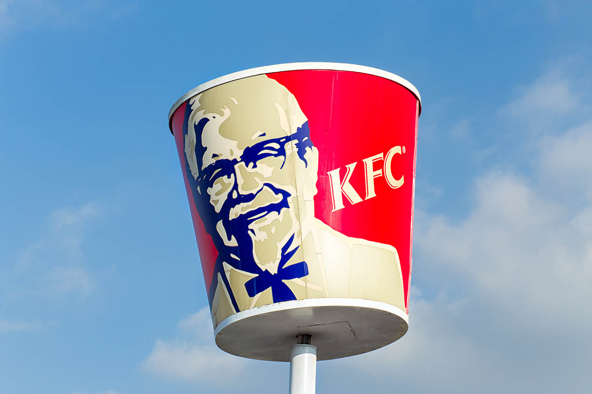 Kentucky Fried Chicken Bucket Sign