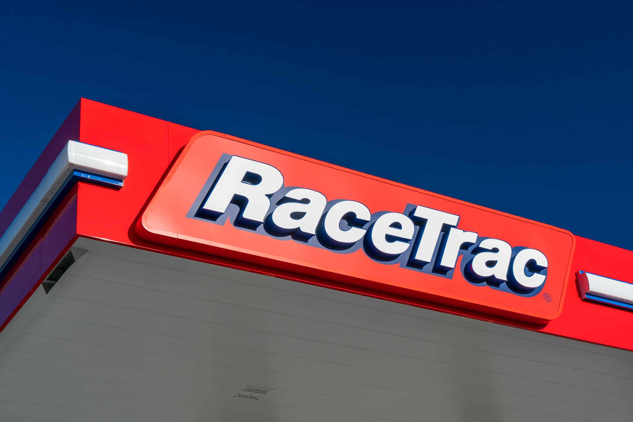 racetrac gas station convenience store sign