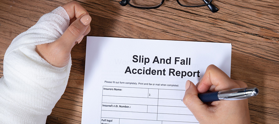 slip and fall accident report