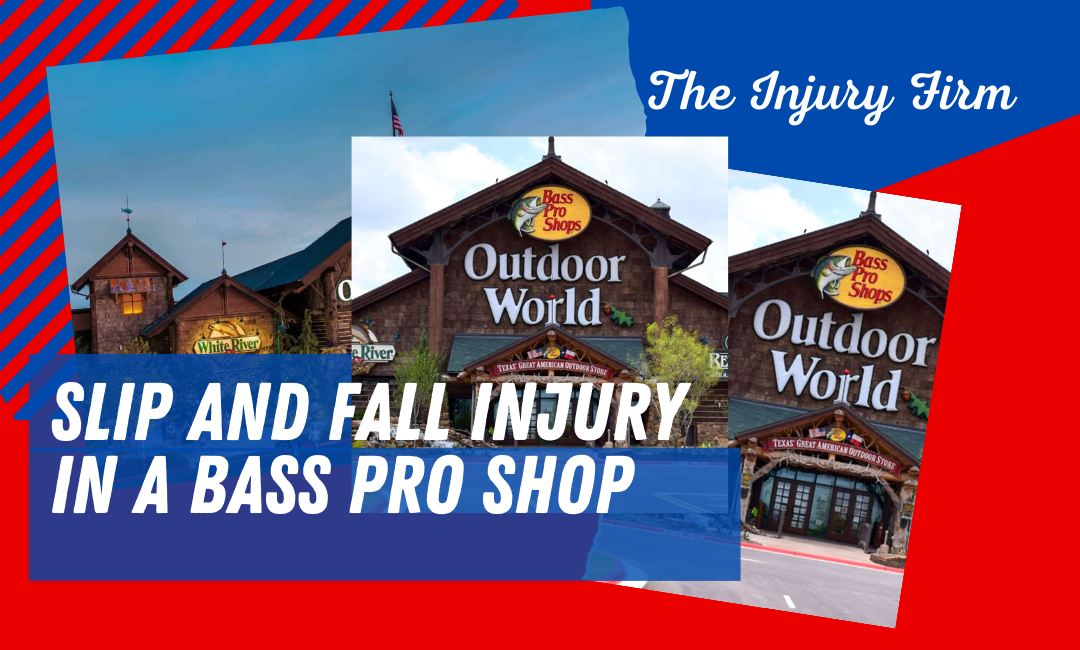 slip and fall injury ina a bass pro shops